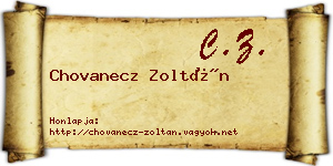 Chovanecz Zoltán névjegykártya